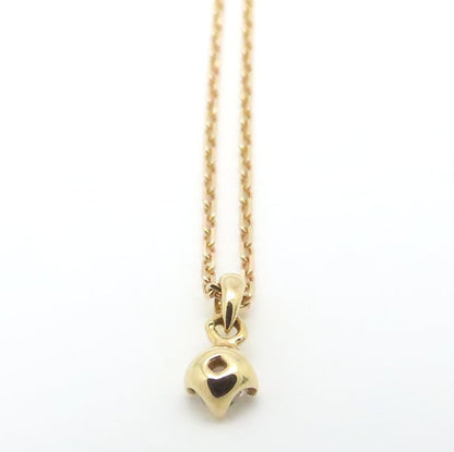 agete アガット ダイヤモンド ネックレス ダイヤモンド0.03ct K18PG ピンクゴールド レディース/295001【中古】【BJ】