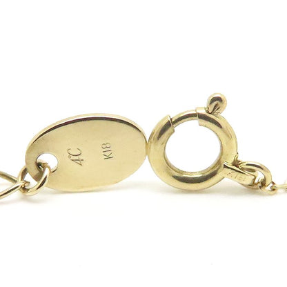 4℃ ヨンドシー ダイヤモンド クロス ネックレス K18YG イエローゴールド レディース/295017【中古】【BJ】
