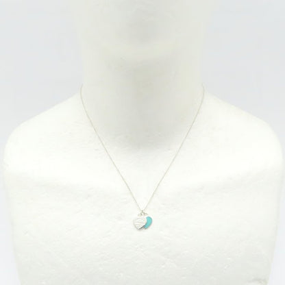 TIFFANY&Co. ティファニー リターントゥティファニー ダブルハートタグ ネックレス ブルー シルバー925 レディース/295021【中古】【BJ】