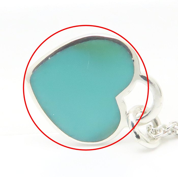 TIFFANY&Co. ティファニー リターントゥティファニー ダブルハートタグ ネックレス ブルー シルバー925 レディース/295021【中古】【BJ】