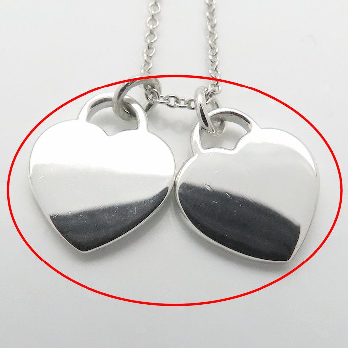TIFFANY&Co. ティファニー リターントゥティファニー ダブルハートタグ ネックレス ブルー シルバー925 レディース/295021【中古】【BJ】