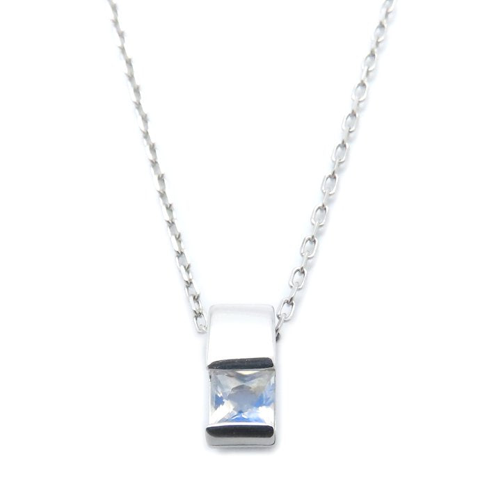 4℃ ヨンドシー ラブラドライト ネックレス Pt850プラチナ レディース/295031【中古】【BJ】