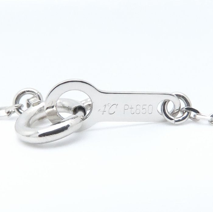 4℃ ヨンドシー ラブラドライト ネックレス Pt850プラチナ レディース/295031【中古】【BJ】