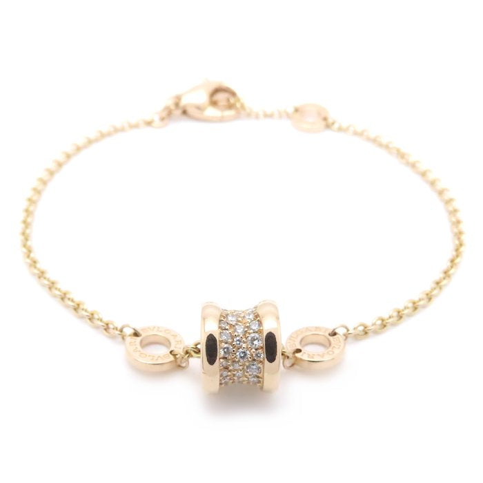 BVLGARI ブルガリ ビーゼロワン エレメント ブレスレット ダイヤモンド K18PG ピンクゴールド レディース /295040【中古】【BJ】