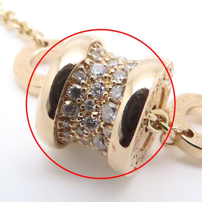 BVLGARI ブルガリ ビーゼロワン エレメント ブレスレット ダイヤモンド K18PG ピンクゴールド レディース /295040【中古】【BJ】
