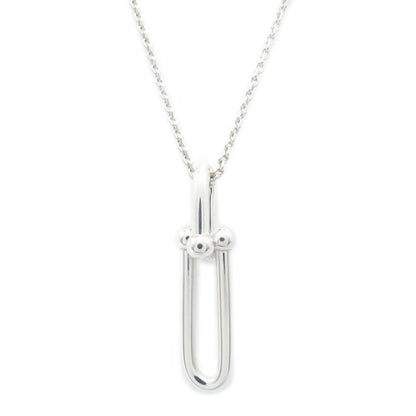 TIFFANY&Co. ティファニー ハードウェア 細長リンク ネックレス シルバー925 レディース/295066【中古】【BJ】
