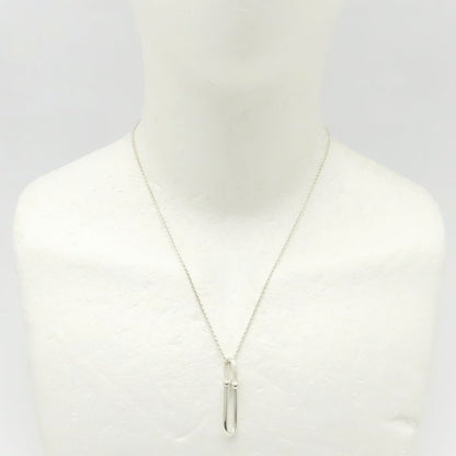 TIFFANY&Co. ティファニー ハードウェア 細長リンク ネックレス シルバー925 レディース/295066【中古】【BJ】