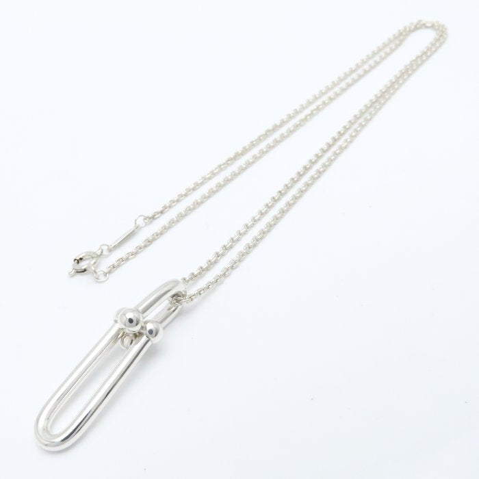 TIFFANY&Co. ティファニー ハードウェア 細長リンク ネックレス シルバー925 レディース/295066【中古】【BJ】