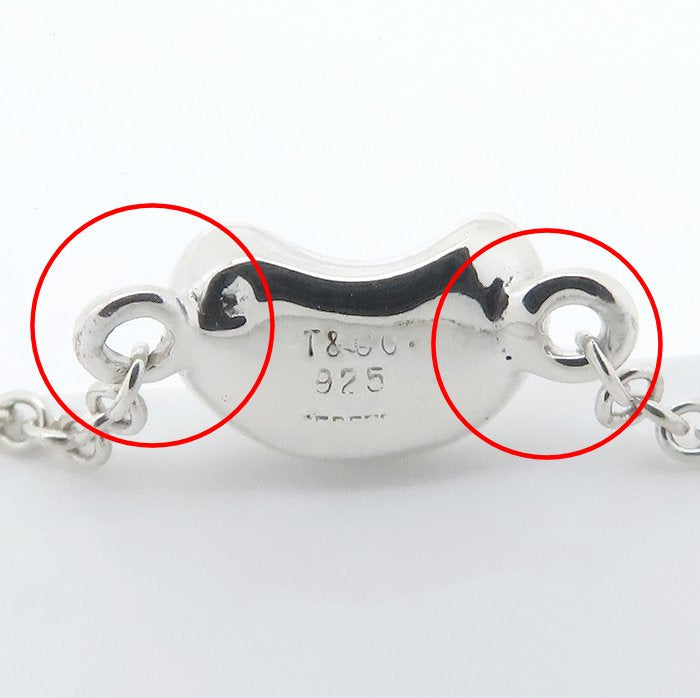 TIFFANY&Co. ティファニー ビーン ネックレス 5モチーフ エルサペレッティ シルバー925 レディース/295067【中古】【BJ】