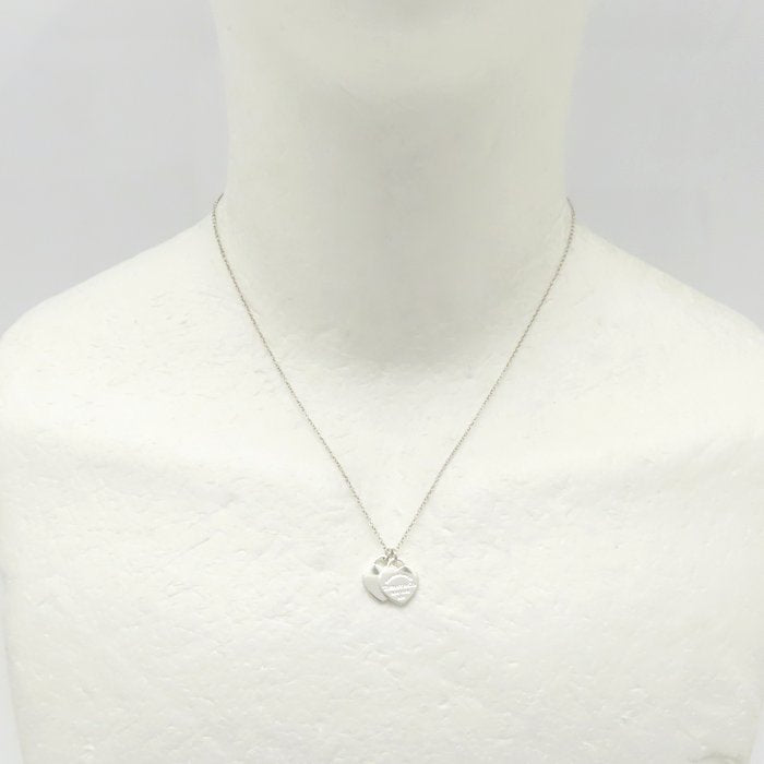 TIFFANY&Co. ティファニー リターントゥティファニー ダブルハートタグ ネックレス シルバー925 レディース/295069【中古】【BJ】