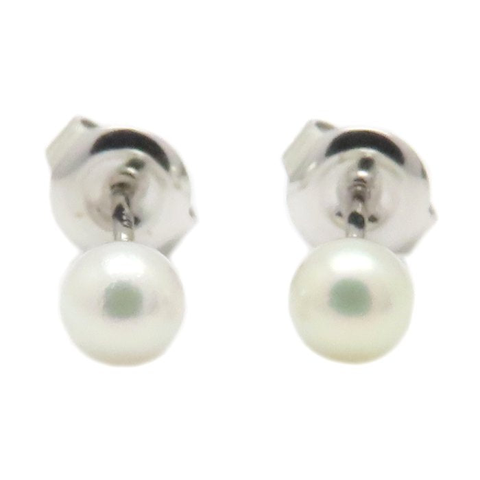 MIKIMOTO ミキモト ベビーパール ピアス 真珠4.4ミリ K18WG ホワイトゴールド レディース/295079【中古】【BJ】