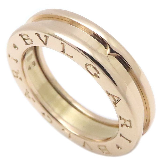 BVLGARI ブルガリ ビーゼロワン リング 指輪 1バンド XS #49 9号 B.zero1 K18PG ピンクゴールド レディース/295116【中古】【BJ】