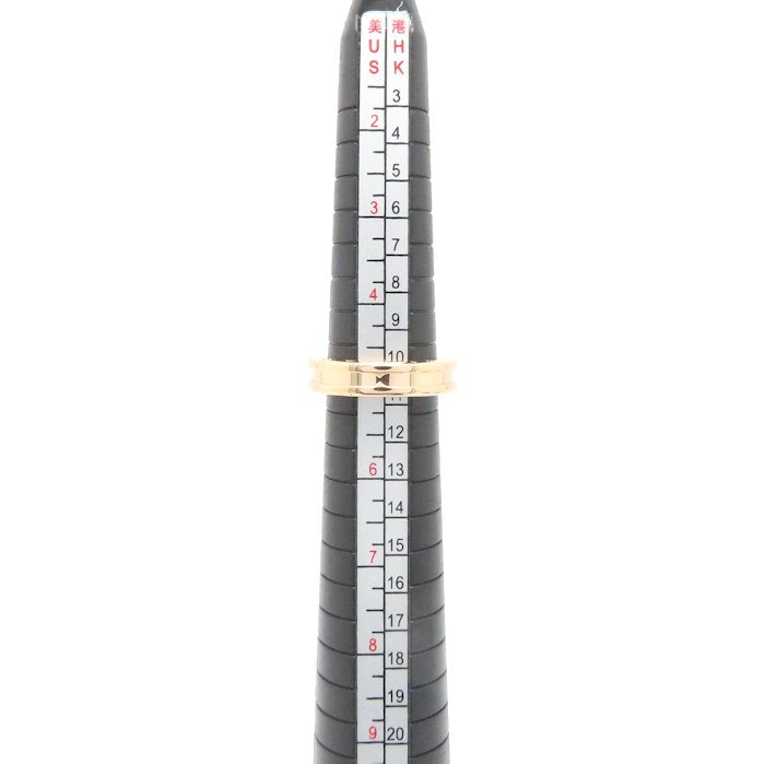 BVLGARI ブルガリ ビーゼロワン リング 指輪 1バンド XS #49 9号 B.zero1 K18PG ピンクゴールド レディース/295116【中古】【BJ】