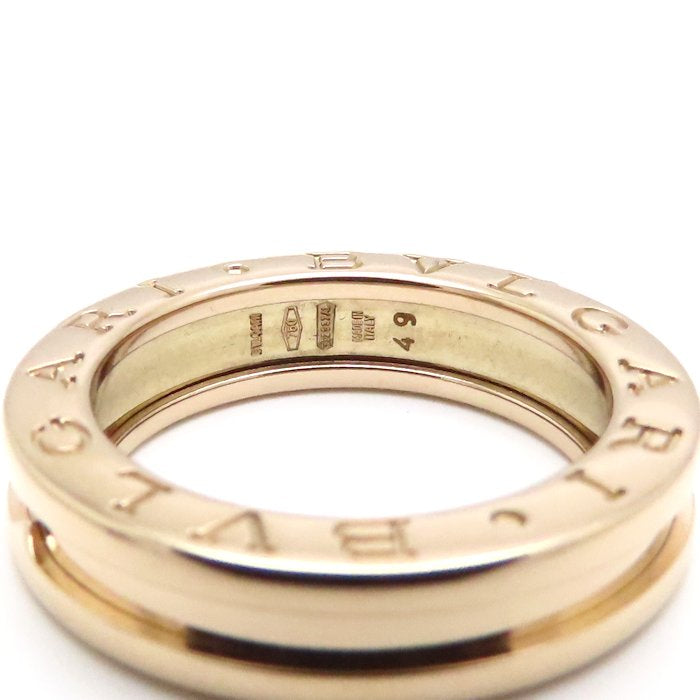 BVLGARI ブルガリ ビーゼロワン リング 指輪 1バンド XS #49 9号 B.zero1 K18PG ピンクゴールド レディース/295116【中古】【BJ】