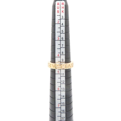 BVLGARI ブルガリ ダブルロゴ リング 指輪 1Pダイヤモンド 8号 K18PG ピンクゴールド レディース/295117【中古】【BJ】