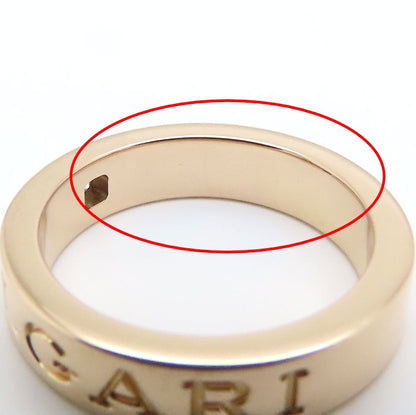 BVLGARI ブルガリ ダブルロゴ リング 指輪 1Pダイヤモンド 8号 K18PG ピンクゴールド レディース/295117【中古】【BJ】