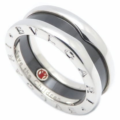 BVLGARI ブルガリ セーブザチルドレン ビーゼロワン リング 指輪 #52 11.5号 B.zero1 シルバー925xブラックセラミック レディース/295119【中古】【BJ】