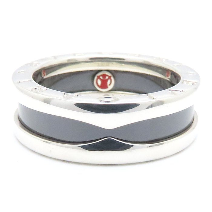 BVLGARI ブルガリ セーブザチルドレン ビーゼロワン リング 指輪 #52 11.5号 B.zero1 シルバー925xブラックセラミック レディース/295119【中古】【BJ】