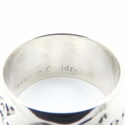 BVLGARI ブルガリ セーブザチルドレン リング 指輪 #51 11.5号 AN855239 シルバー925 レディース/295120【中古】【BJ】