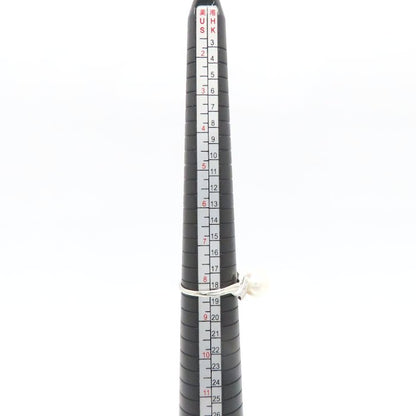 MIKIMOTO ミキモト パール リング 指輪 真珠9.1ミリ ダイヤモンド 17号 Pt950プラチナ レディース/295125【中古】【BJ】