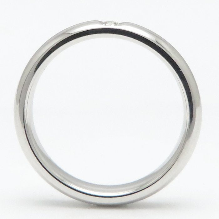 HARRY WINSTON ハリーウィンストン ラウンドカット マリッジ リング 指輪 1Pダイヤモンド 8号 WBDPRDBZ3MM Pt950プラチナ レディース/295126【中古】【BJ】
