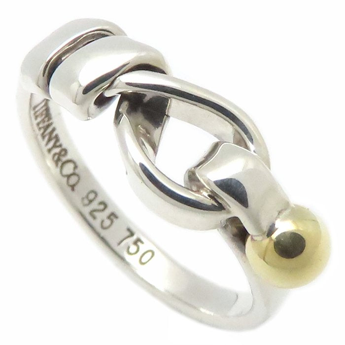 TIFFANY&Co. ティファニー ラブノット リング 指輪 9.5号 シルバー925xK18YG イエローゴールド レディース/295156【中古】【BJ】