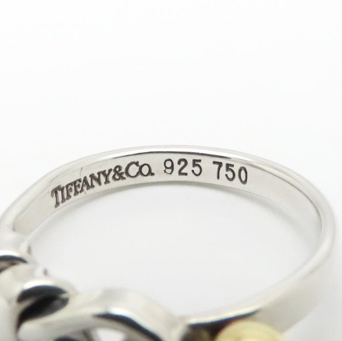 TIFFANY&Co. ティファニー ラブノット リング 指輪 9.5号 シルバー925xK18YG イエローゴールド レディース/295156【中古】【BJ】