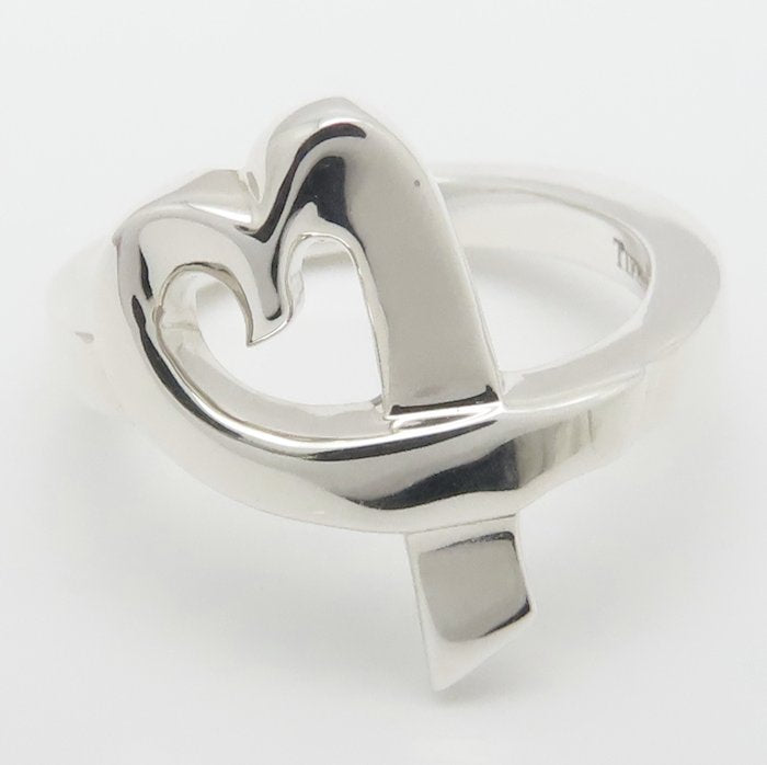 TIFFANY&Co. ティファニー ラビングハート リング 指輪 9号 シルバー925 レディース/295161【中古】【BJ】