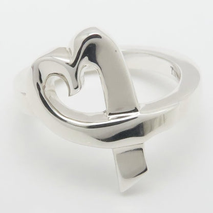 TIFFANY&Co. ティファニー ラビングハート リング 指輪 9号 シルバー925 レディース/295161【中古】【BJ】