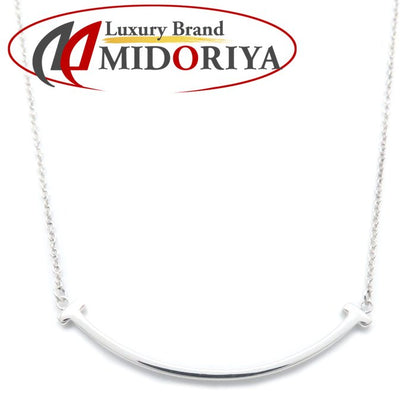 TIFFANY&Co. ティファニー Tスマイル ネックレス スモール シルバー925 レディース/295167【中古】【BJ】