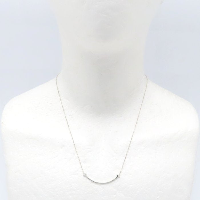 TIFFANY&Co. ティファニー Tスマイル ネックレス スモール シルバー925 レディース/295167【中古】【BJ】