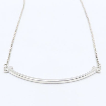 TIFFANY&Co. ティファニー Tスマイル ネックレス スモール シルバー925 レディース/295167【中古】【BJ】