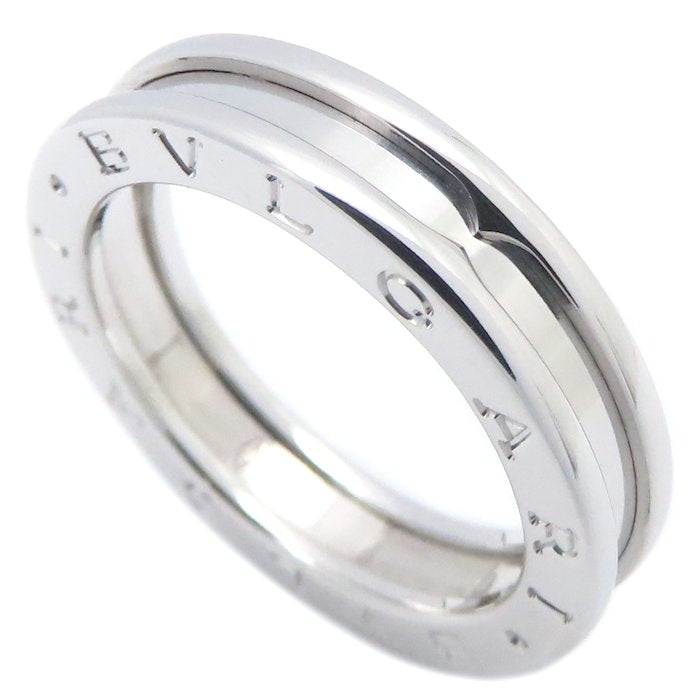 BVLGARI ブルガリ ビーゼロワン リング 指輪 1バンド XS #58 18号 B.zero1 K18WG ホワイトゴールド メンズ/295249【中古】【BJ】