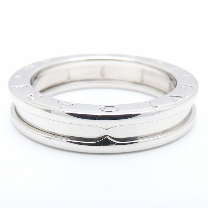 BVLGARI ブルガリ ビーゼロワン リング 指輪 1バンド XS #58 18号 B.zero1 K18WG ホワイトゴールド メンズ/295249【中古】【BJ】