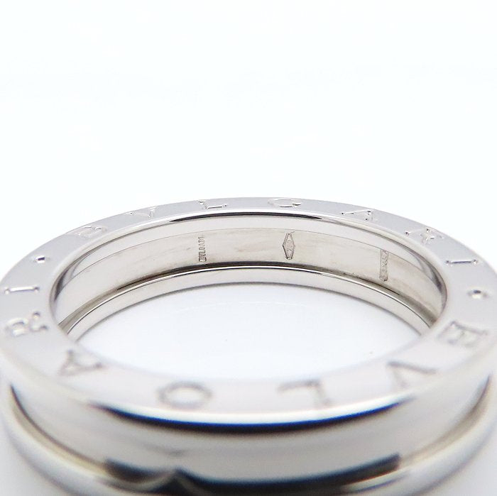 BVLGARI ブルガリ ビーゼロワン リング 指輪 1バンド XS #58 18号 B.zero1 K18WG ホワイトゴールド メンズ/295249【中古】【BJ】