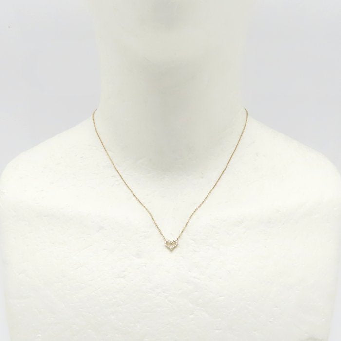 TIFFANY&Co. ティファニー センチメンタルハート ネックレス エクストラミニ ダイヤモンド K18PG ピンクゴールド レディース/295275【中古】【BJ】