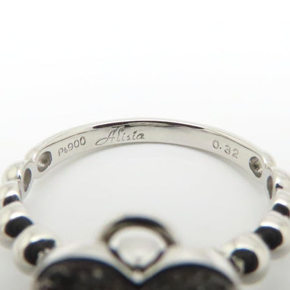 Alisia アリシア ダイヤモンド リング 指輪 ダイヤモンド0.32ct 13号 フラワーモチーフ Pt950プラチナ レディース/295297【中古】【BJ】