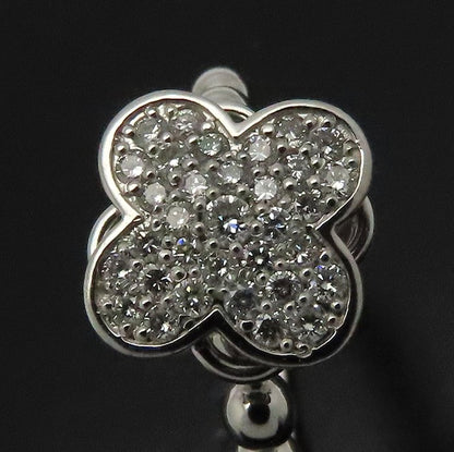 Alisia アリシア ダイヤモンド リング 指輪 ダイヤモンド0.32ct 13号 フラワーモチーフ Pt950プラチナ レディース/295297【中古】【BJ】