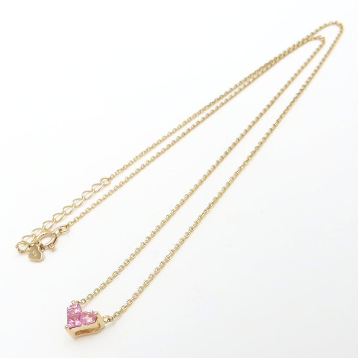 STAR JEWELRY スタージュエリー ミステリアスハート ネックレス ピンクサファイヤ0.25ct K18PG ピンクゴールド レディース/295322【中古】【BJ】
