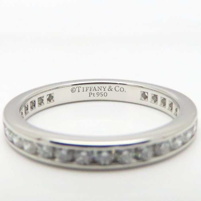 TIFFANY&Co. ティファニー チャネルセッティング リング 指輪 フルエタニティ ダイヤモンド 11号 Pt950プラチナ レディース/295338【中古】【BJ】