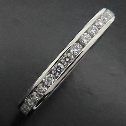 TIFFANY&Co. ティファニー チャネルセッティング リング 指輪 フルエタニティ ダイヤモンド 11号 Pt950プラチナ レディース/295338【中古】【BJ】