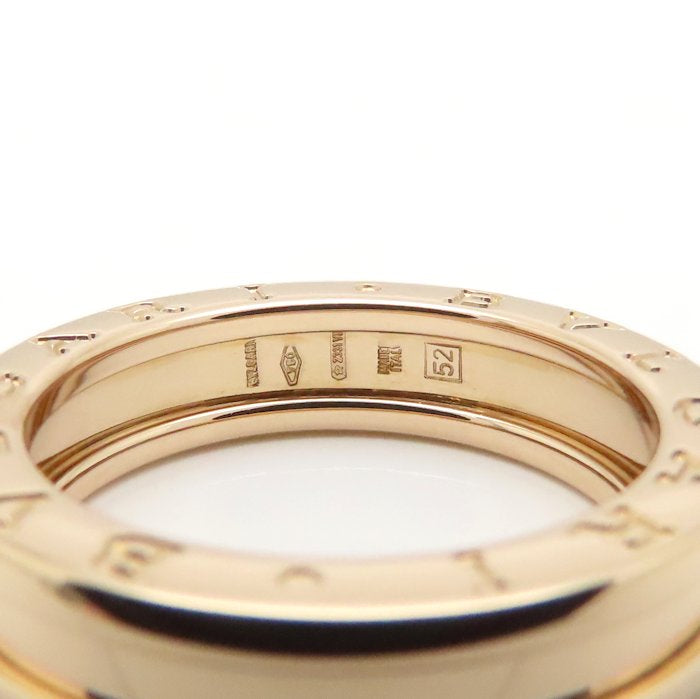 BVLGARI ブルガリ ビーゼロワン リング 指輪 1バンド XS #52 12号 B.zero1 K18PG ピンクゴールド レディース/295346【中古】【BJ】