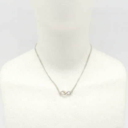 TIFFANY&Co. ティファニー インフィニティ ダブルチェーン ネックレス シルバー925 レディース/295365【中古】【BJ】