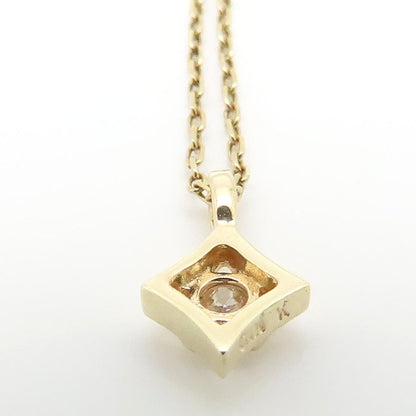 VENDOME Aoyama ヴァンドーム青山 ダイヤモンド ネックレス K10YG イエローゴールド レディース/295372【中古】【BJ】