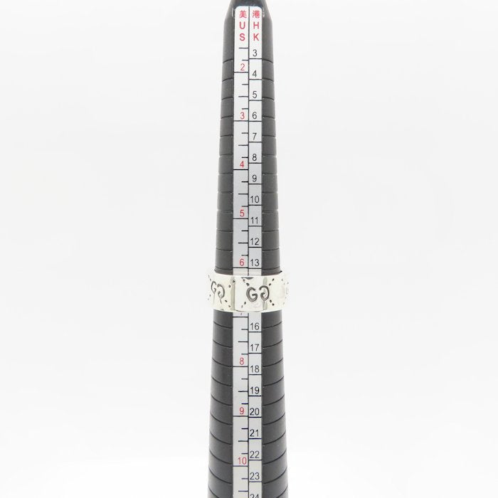 GUCCI グッチ アイコン ゴースト リング 指輪 GG #14 13号 シルバー925 レディース/295400【中古】【BJ】