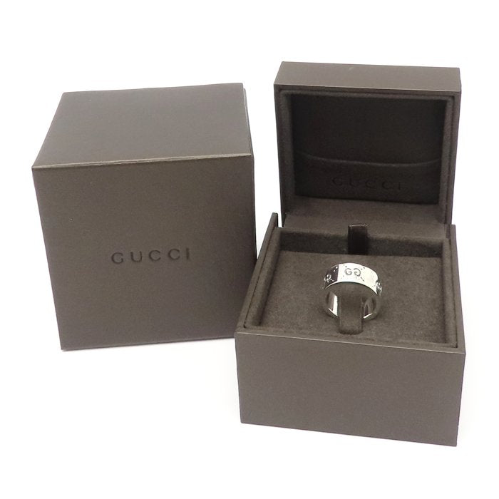 GUCCI グッチ アイコン ゴースト リング 指輪 GG #14 13号 シルバー925 レディース/295400【中古】【BJ】