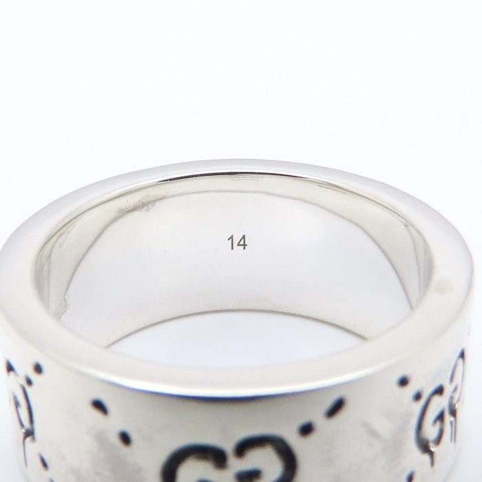 GUCCI グッチ アイコン ゴースト リング 指輪 GG #14 13号 シルバー925 レディース/295400【中古】【BJ】