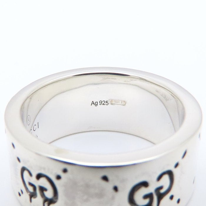 GUCCI グッチ アイコン ゴースト リング 指輪 GG #14 13号 シルバー925 レディース/295400【中古】【BJ】