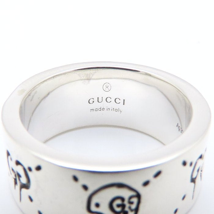 GUCCI グッチ アイコン ゴースト リング 指輪 GG #14 13号 シルバー925 レディース/295400【中古】【BJ】