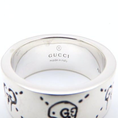 GUCCI グッチ アイコン ゴースト リング 指輪 GG #14 13号 シルバー925 レディース/295400【中古】【BJ】